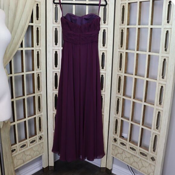 Mori Lee Strapless Flowy Maxi Evening Prom Dress - Picture 7 of 13